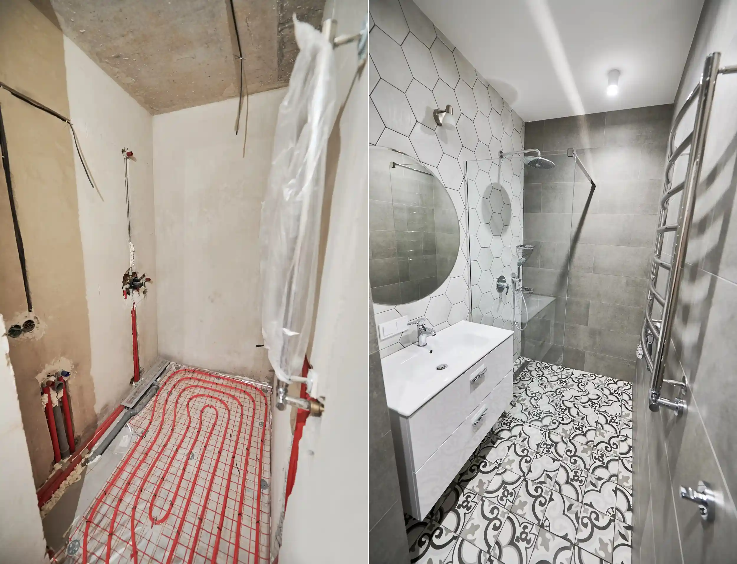 Bathroom refurbishment and new suite installation, West London — The Bearded Property Co, 020 8050 9389